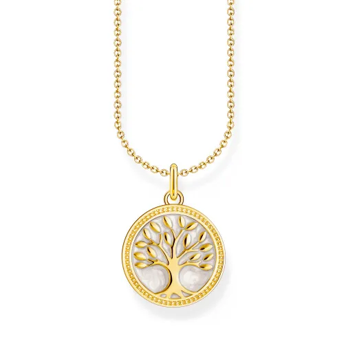 THOMAS SABO Gold Plated White Tree of Love Necklace