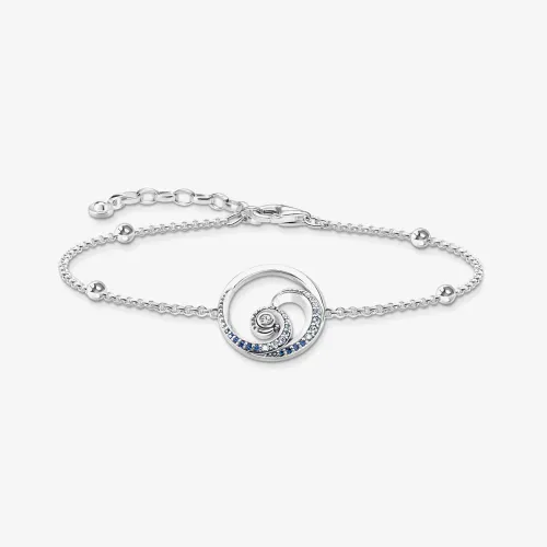 THOMAS SABO Ladies Blue Wave Bracelet A2045-644--1-L19V