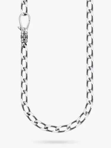 THOMAS SABO Men's Curb Link Chain, Silver - Silver - Male