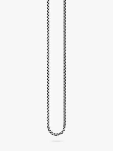 THOMAS SABO Men's Long Venetian Chain Necklace, Silver - Silver - Male