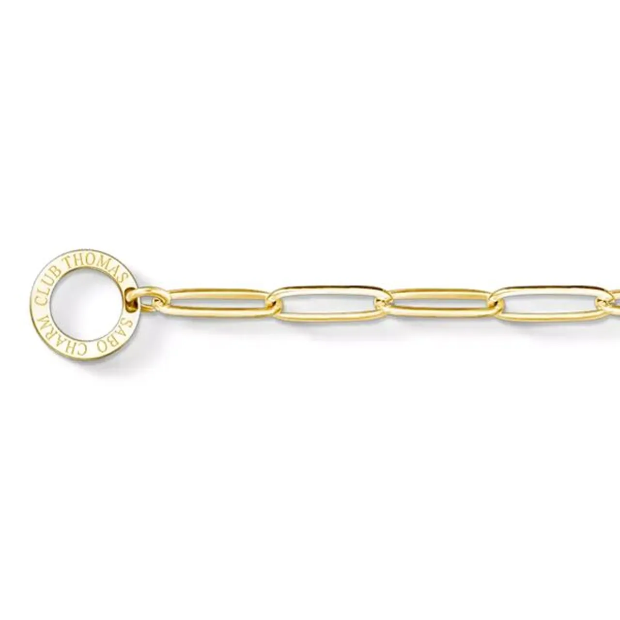 THOMAS SABO Paper Clip Charm Bracelet - Gold - Female