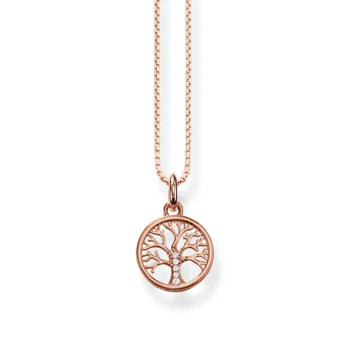 THOMAS SABO Rose Gold Plated Tree of Love Necklace