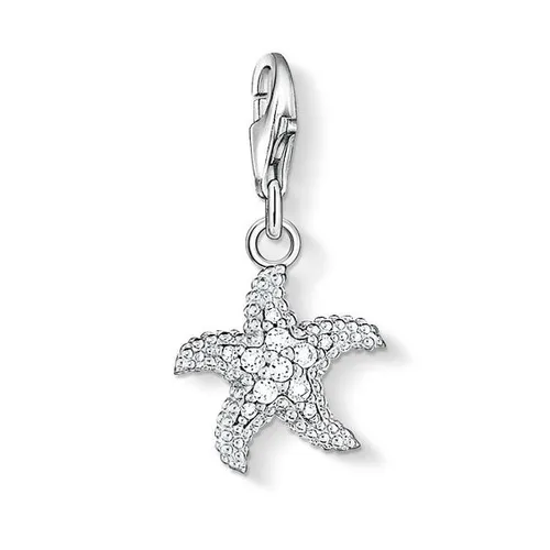 THOMAS SABO Silver Crystal Starfish Charm