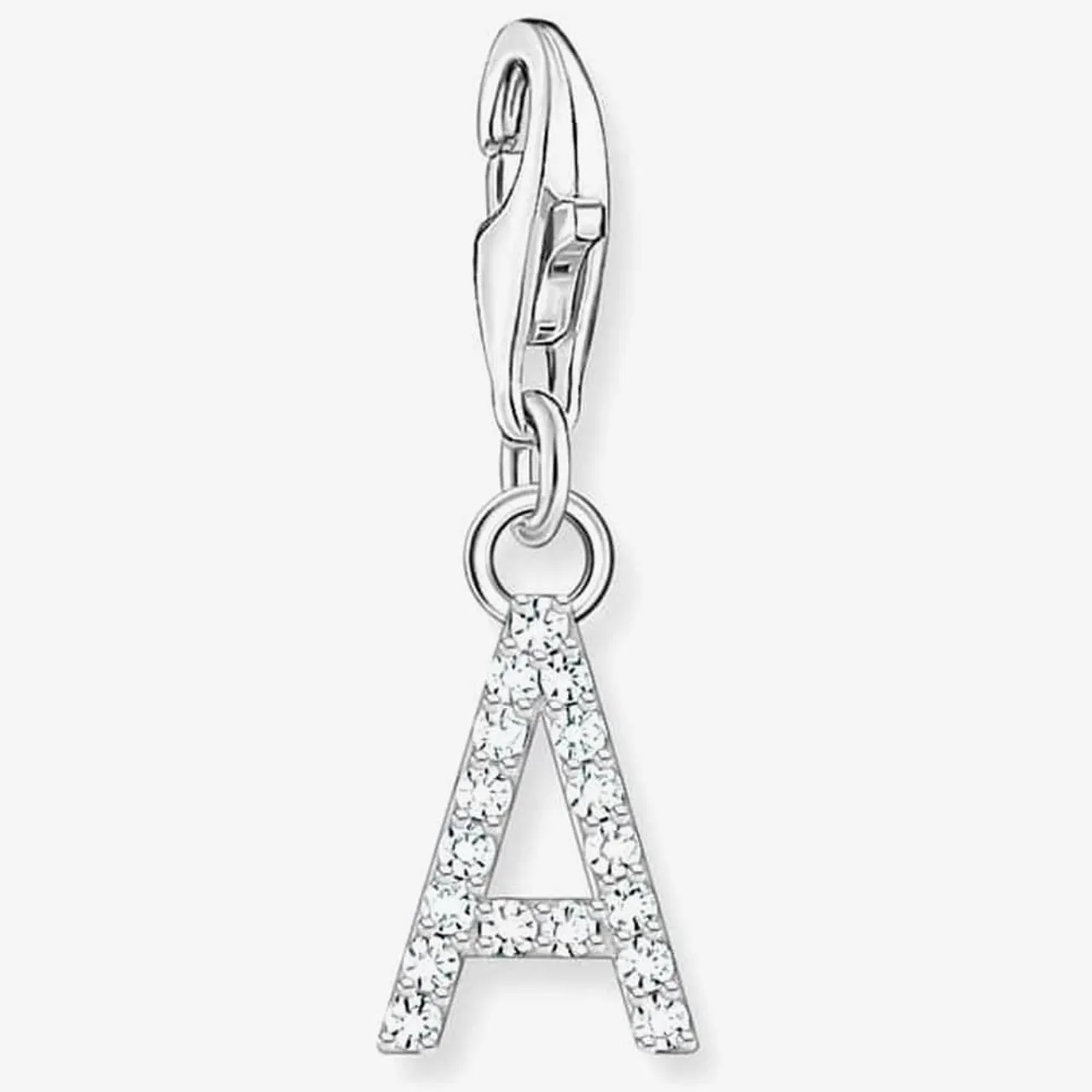 THOMAS SABO Silver Cubic Zirconia Letter A Charm 1938-051-14