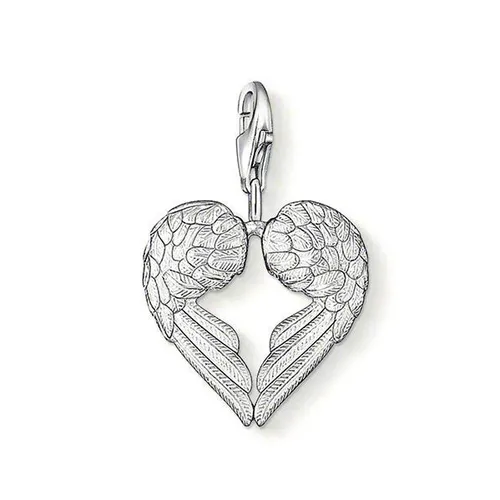 THOMAS SABO Silver Heart Angel Wings Charm