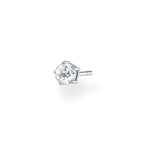 THOMAS SABO Silver Large Solitaire Single Ear Stud
