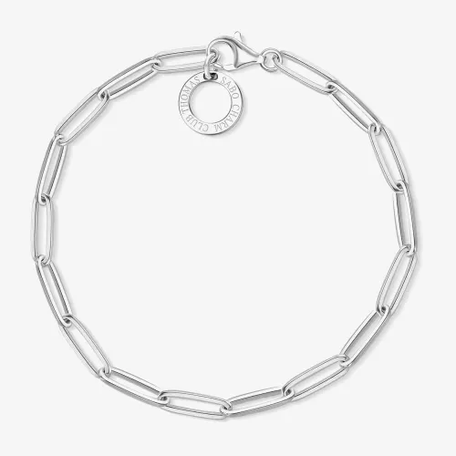 THOMAS SABO Silver Oval Link Charm Bracelet X0253-001-21-L17