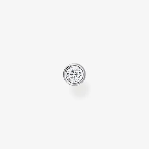 THOMAS SABO Silver White Stone Single Stud Earring H2136-051-14