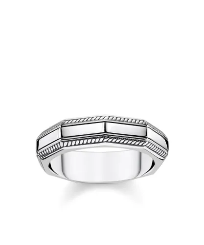 Thomas Sabo Unisex Ring Angular Silver - Size N