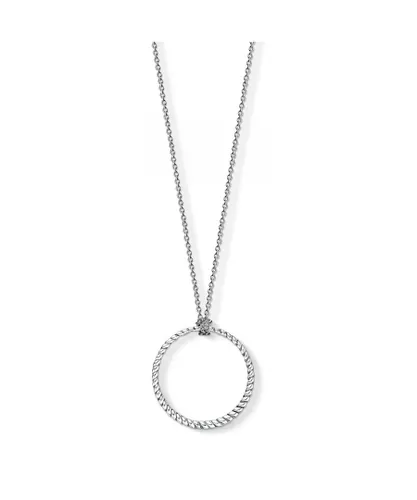 Thomas Sabo Unisex Women´s Charm Necklace Circle Large - Silver - Size 70 cm