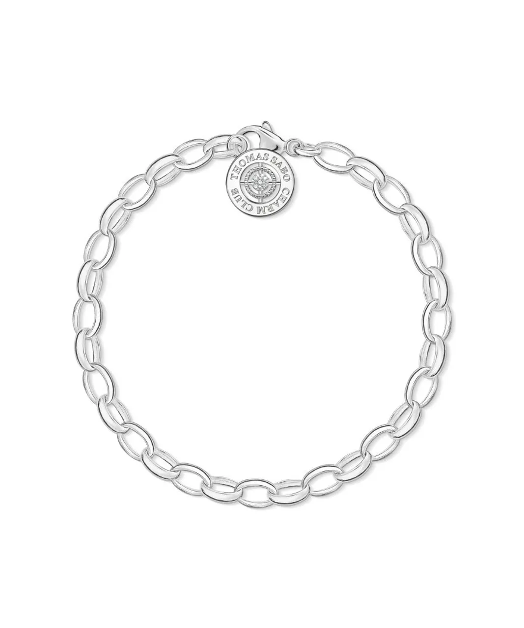 Thomas Sabo Womens Women´s Charm Bracelet Diamond - Silver - Size Small