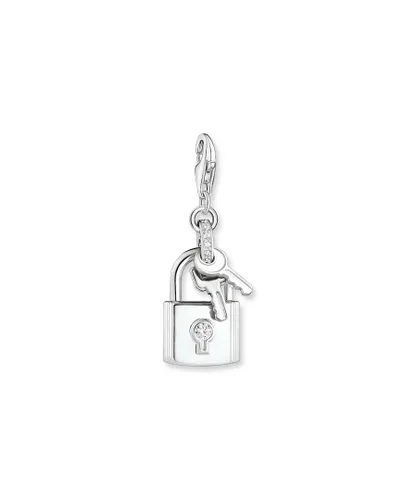 Thomas Sabo Womens Women´s Charm Pendant Lock With Key - Silver - One Size