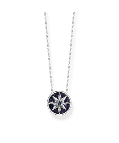 Thomas Sabo Womens Women´s Necklace Royalty Star Colourful Stones - Silver - Size 45 cm