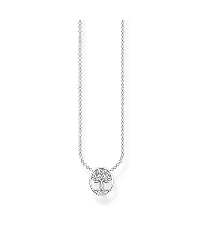 Thomas Sabo Womens Women´s Necklace Tree Of Love With Stones - Silver - Size 45 cm