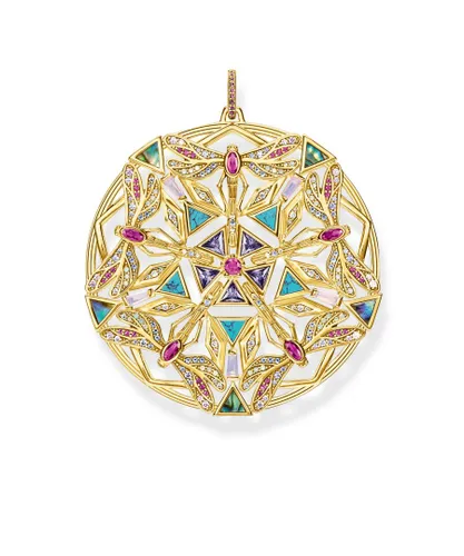 Thomas Sabo Womens Women´s Pendant Amulet Kaleidoscope Dragonfly Gold - One Size