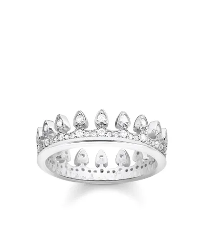 Thomas Sabo Womens Women´s Ring Crown - Silver - Size I