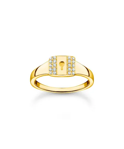 Thomas Sabo Womens Women´s Ring Lock - Gold - Size M
