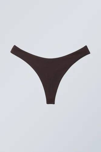 Thong Bikini Bottoms - Brown