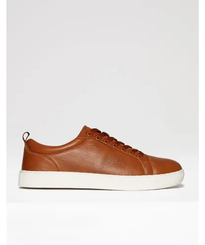 Threadbare Mens Tan 'Molineux' Casual Court Trainers