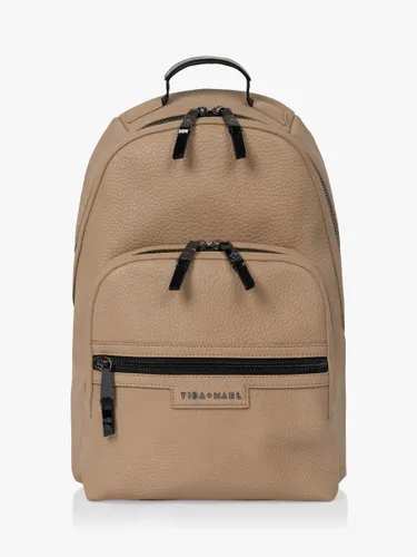 Tiba + Marl Elwood Vegan Leather Backpack Changing Bag, Taupe - Taupe - Unisex