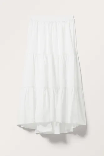 Tiered Maxi Skirt - White