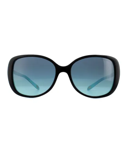 Tiffany & Co Womens Sunglasses TF 4121B 80559S Black Blue Gradient - One