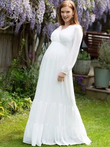 Tiffany Rose Maternity Bella Maxi Dress, White - White - Female