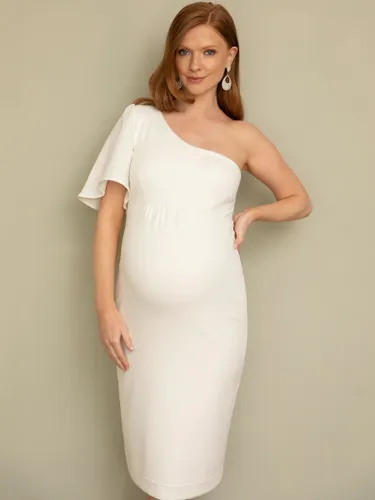 Tiffany Rose  Taylor One Shoulder Maternity Dress, Ivory - Ivory - Female