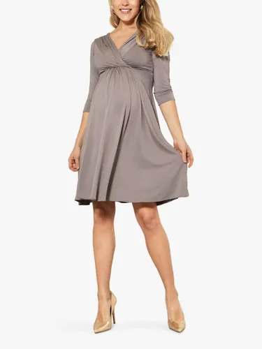Tiffany Rose Willow Maternity Dress - Taupe Grey - Female