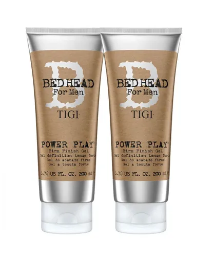 Tigi 2 Pack Bed Head for Men by Power Play Mens Hair Gel for Strong Hold 200ml - Green - One Size