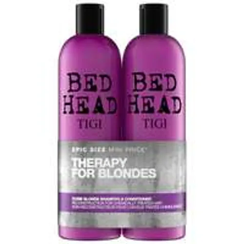 TIGI Bed Head Dumb Blonde Tween Set: Shampoo 750ml and Reconstructor Conditioner 750ml