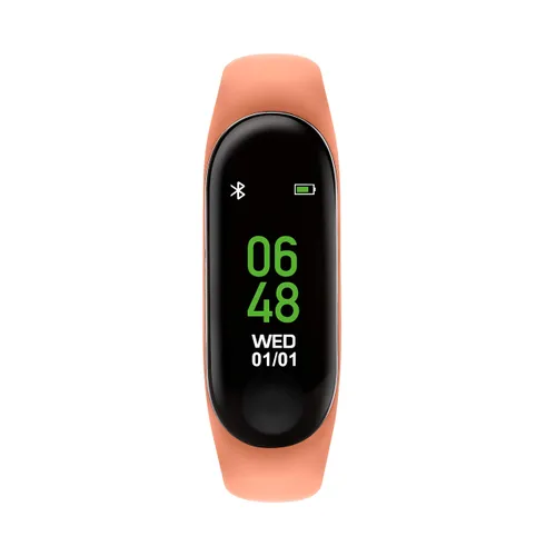 Tikkers Series 1 Peach Silicone Strap Activity tracker with