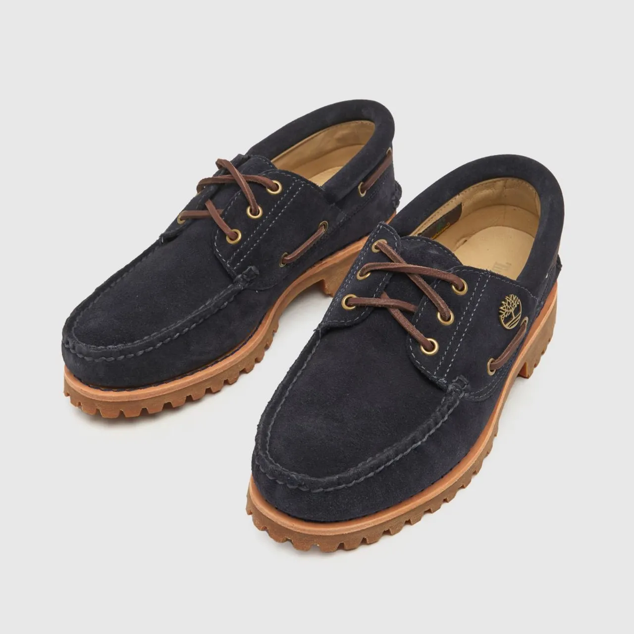 Timberland Authentic Handsewn Boat Shoes in Navy