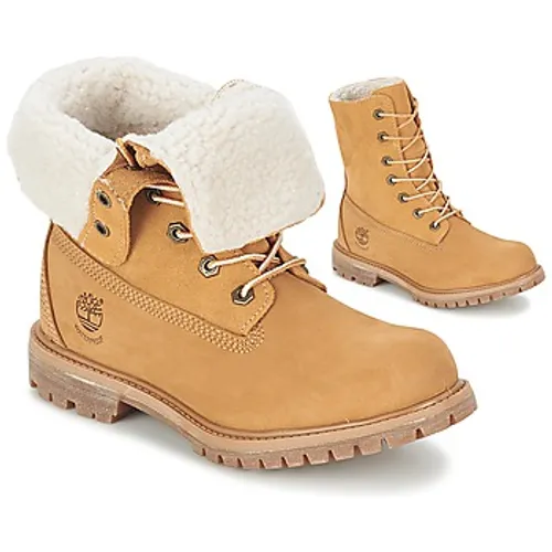 Timberland  AUTHENTICS TEDDY FLEECE WP FOLD DOWN  women's Low Ankle Boots in Beige