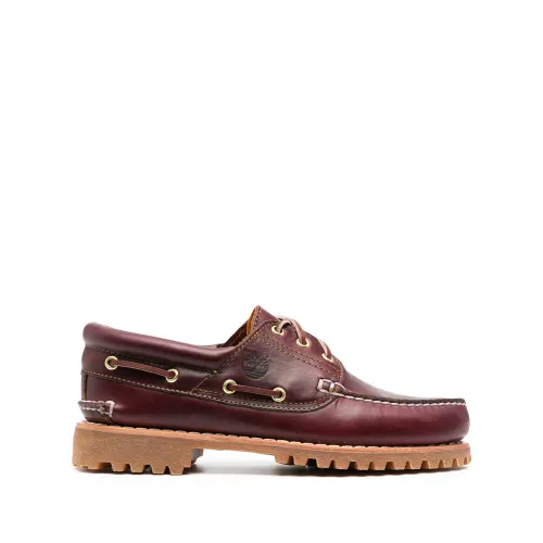 Timberland , Bordeaux Flat Shoes ,Red male, Sizes: