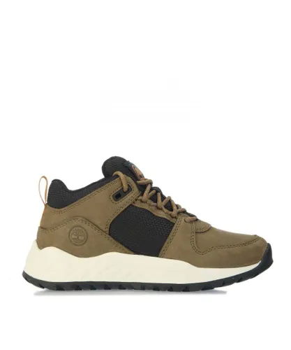 Timberland Boys Boy's Solar Wave Low Boots in olive Leather (archived)