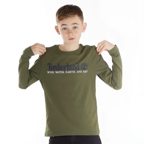 Timberland Boys Long Sleeve T-Shirt Khaki