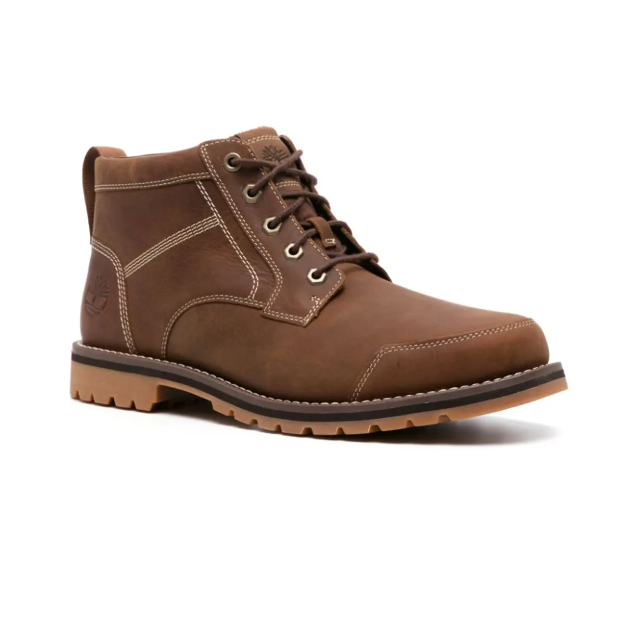 Timberland , Brown Leather Chukka Boots ,Brown male, Sizes: