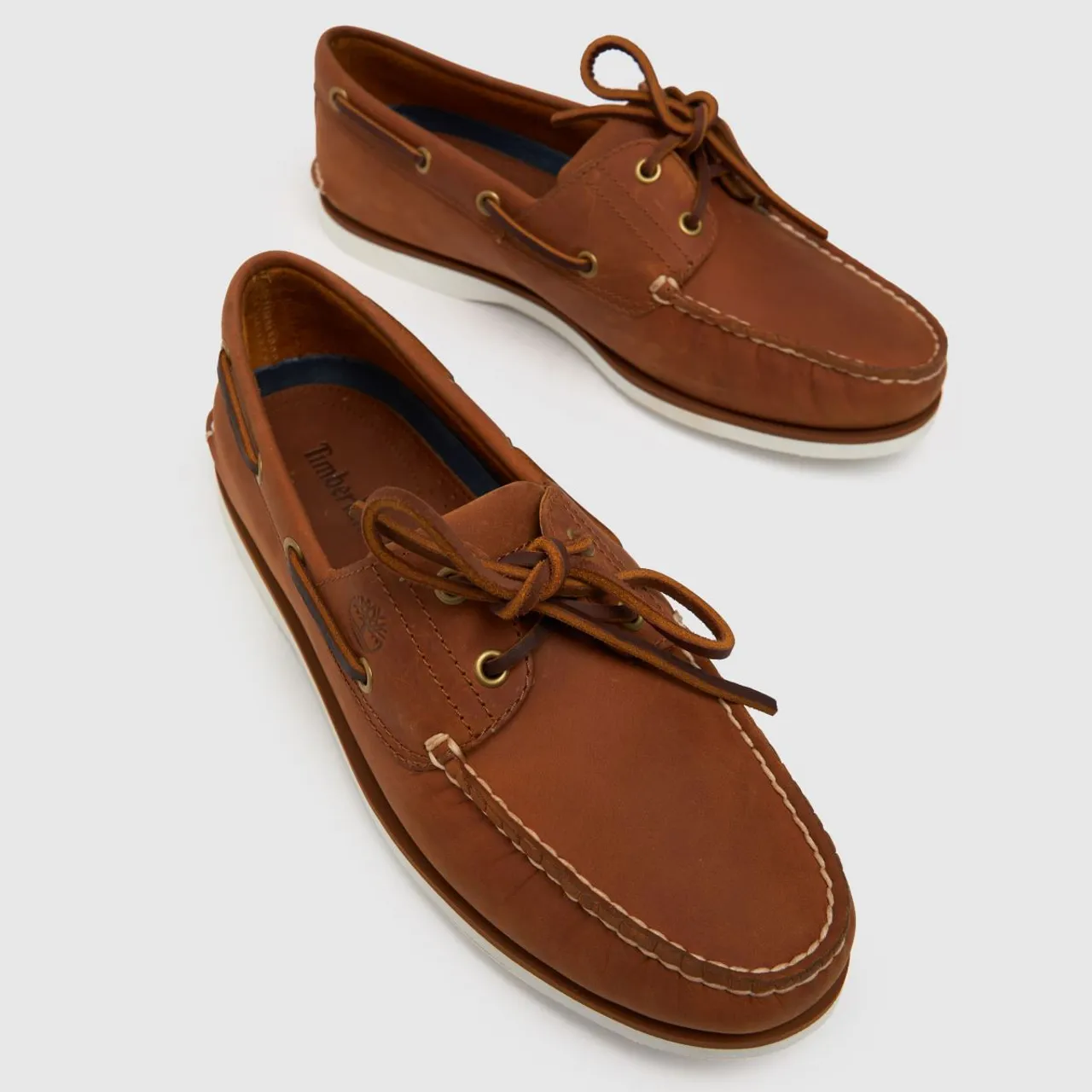 Timberland Classic 2 Eye Boat Shoes In Tan