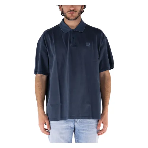 Timberland , Denim Polo Shirt ,Blue male, Sizes: