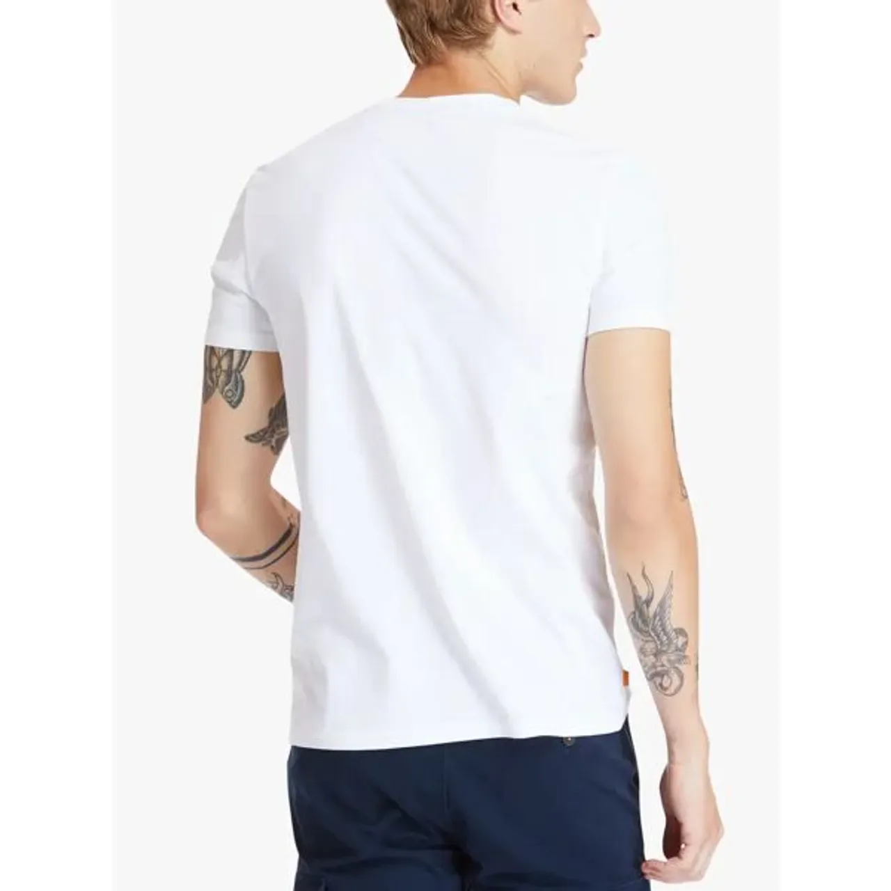 Timberland Dunstan Short Sleeve Logo T-Shirt - White - Male