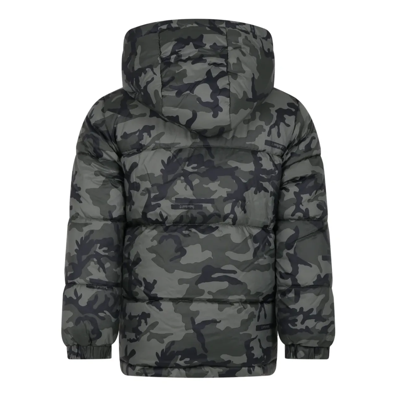 Timberland , Green Quilted Down Jacket with Camouflage Print ,Green unisex, Sizes: