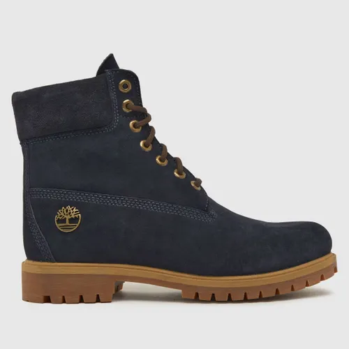 Timberland Heritage 6 Inch Premium Boots in Navy