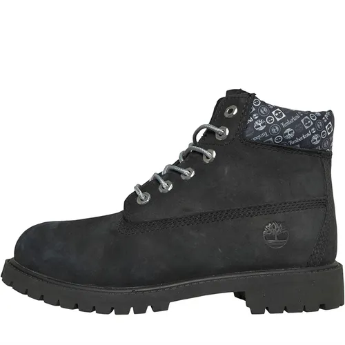 Timberland Junior Premium 6 Inch Lace Waterproof Boots Black