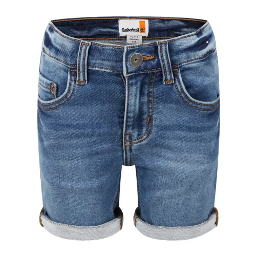 Timberland , Kids Denim Shorts ,Blue male, Sizes: