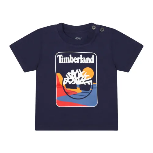 Timberland , Kids T-Shirts ,Blue male, Sizes: