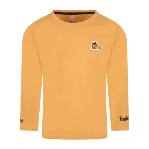 Timberland , Kids T-Shirts Collection ,Orange male, Sizes: