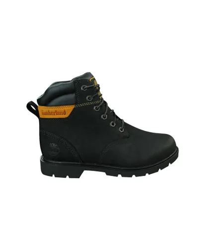 Timberland Leavitt Waterproof Lace Up Leather Womens Boots Black A1GUK B74E Leather (archived)