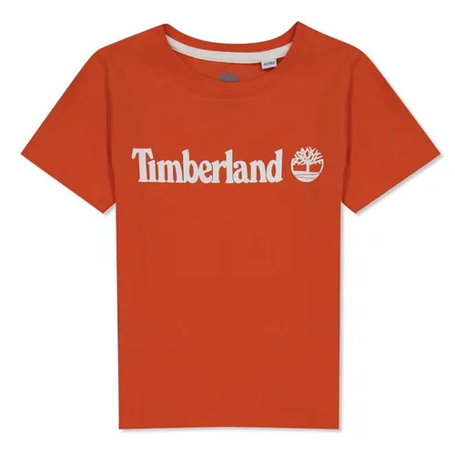 Timberland Logo Print T Shirt - Red