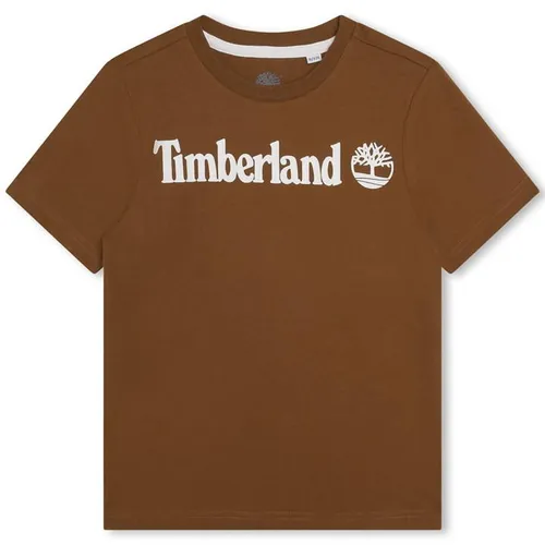 Timberland Logo T-shirt Boys - Brown